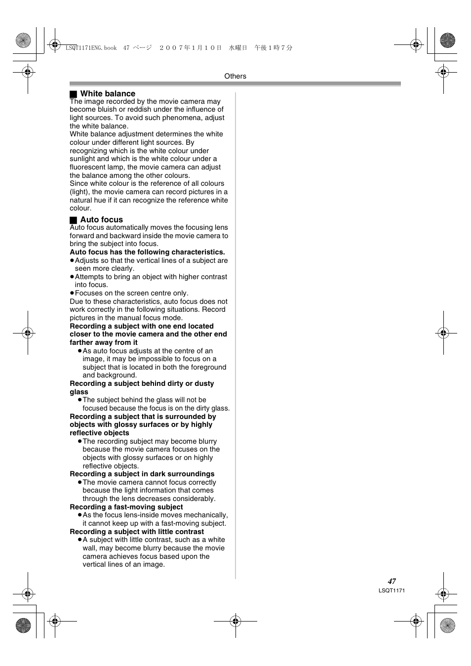 Panasonic NVGS60EP User Manual | Page 47 / 192