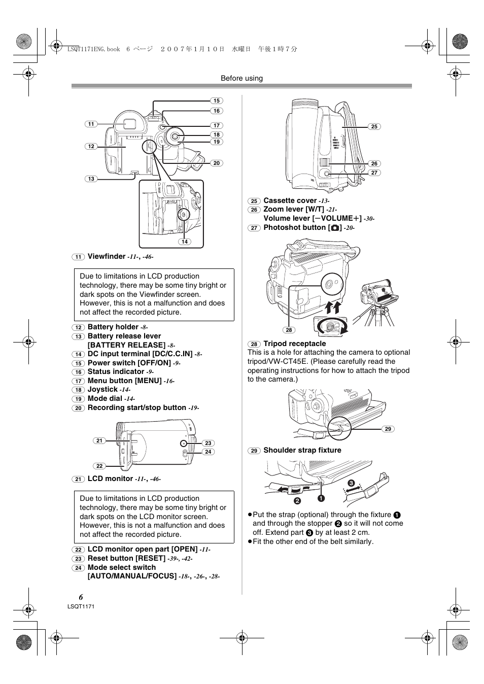 Panasonic NVGS60EP User Manual | Page 6 / 192