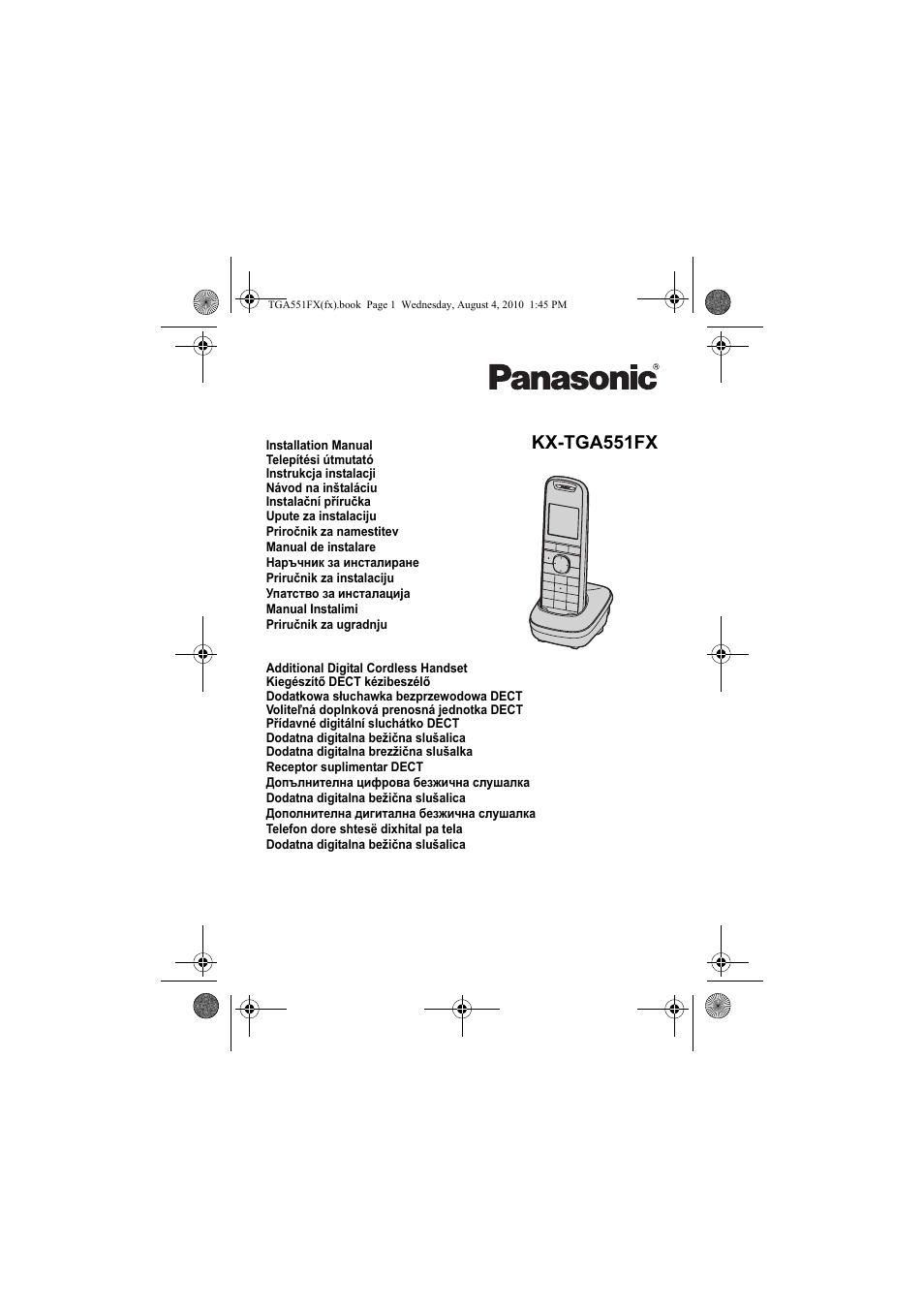 Panasonic KXTGA551FX User Manual | 76 pages