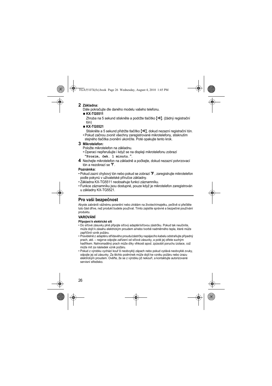 Panasonic KXTGA551FX User Manual | Page 26 / 76