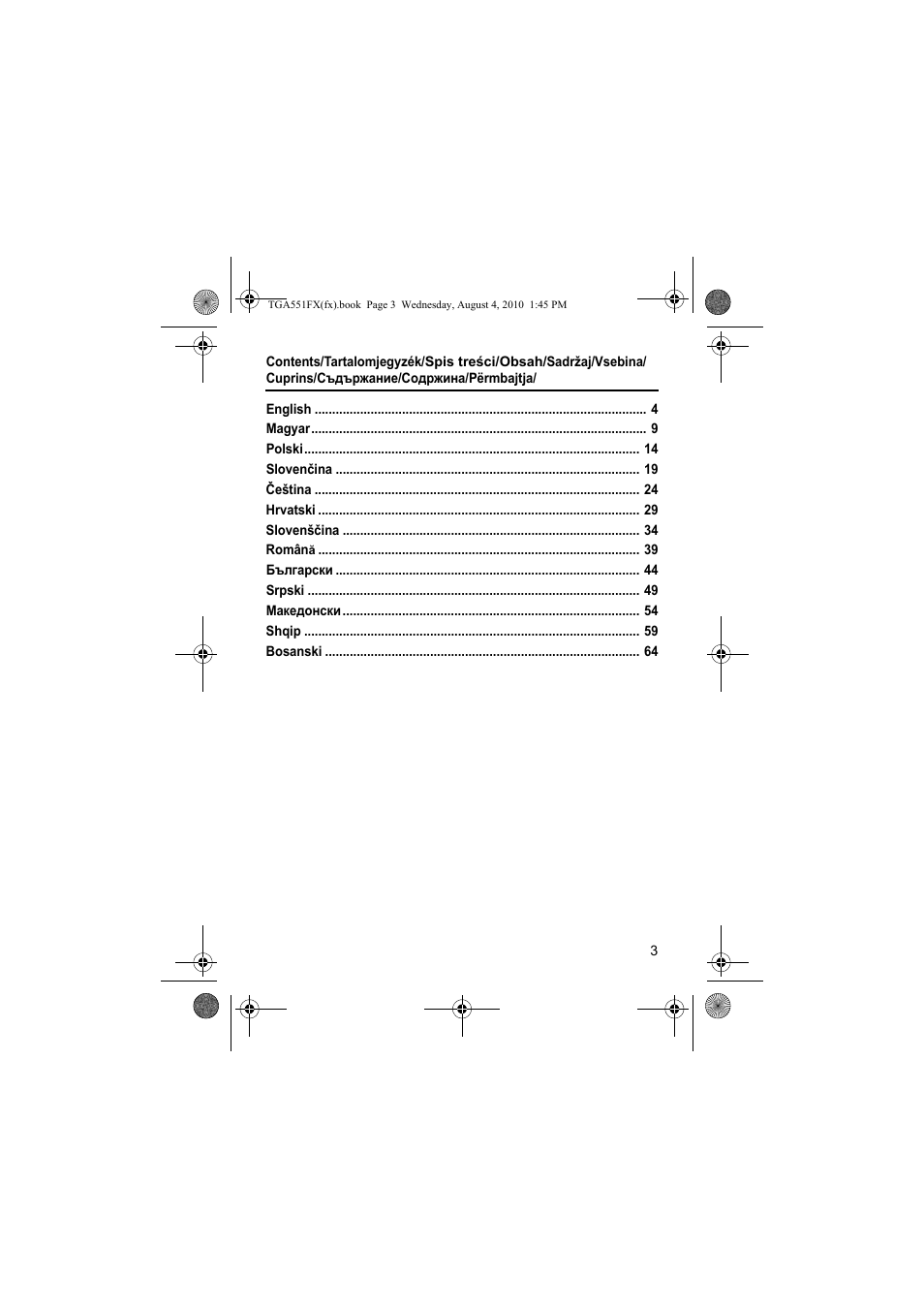 Panasonic KXTGA551FX User Manual | Page 3 / 76