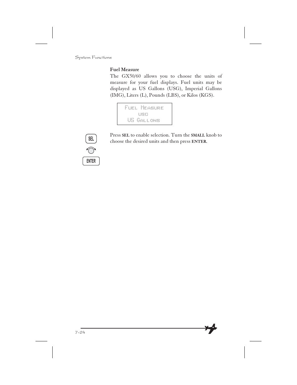 Fuel measure 7-24, Fuel measure -24 | Apollo 65 User Manual | Page 176 / 324