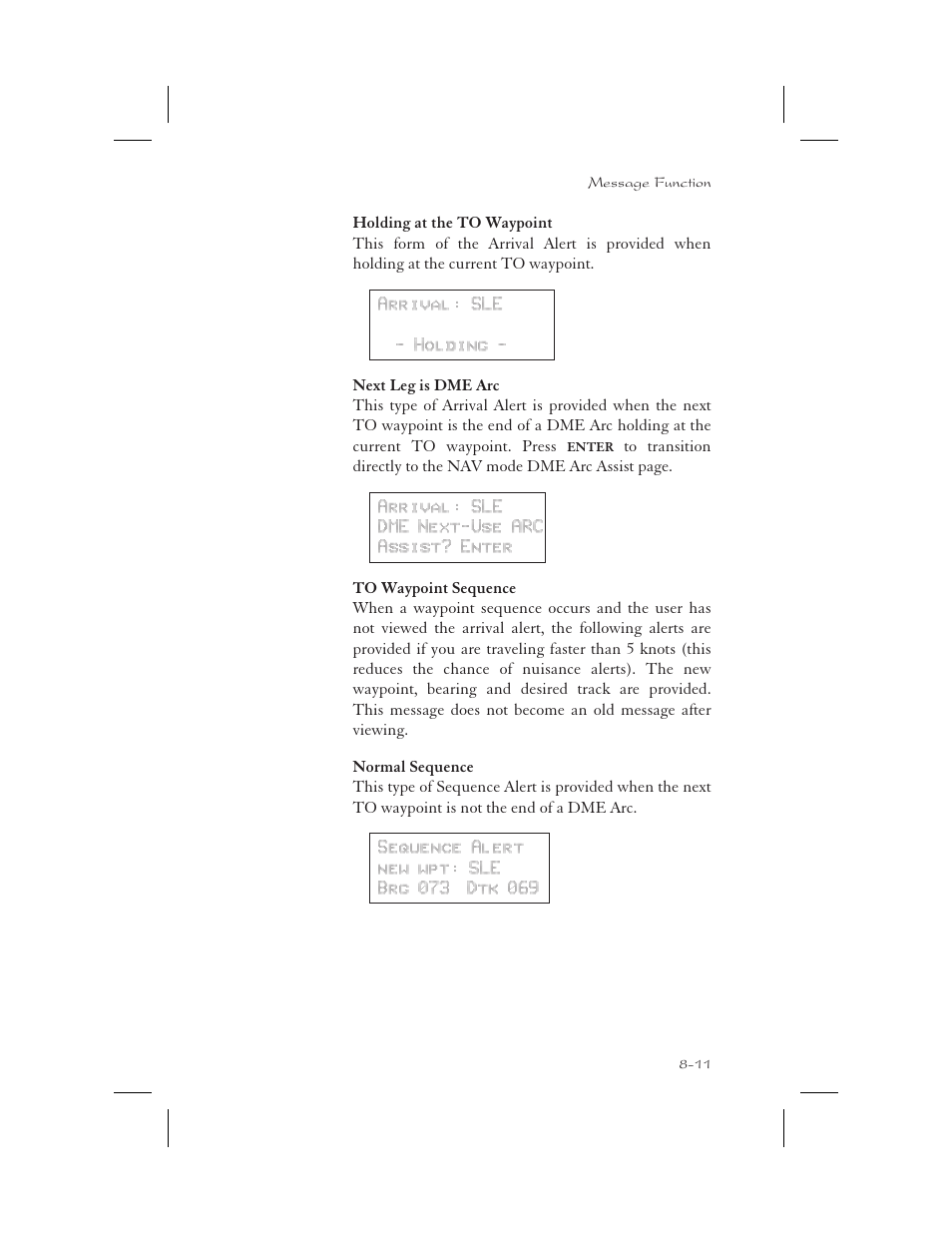 Holding at to wpt 8-11 | Apollo 65 User Manual | Page 187 / 324