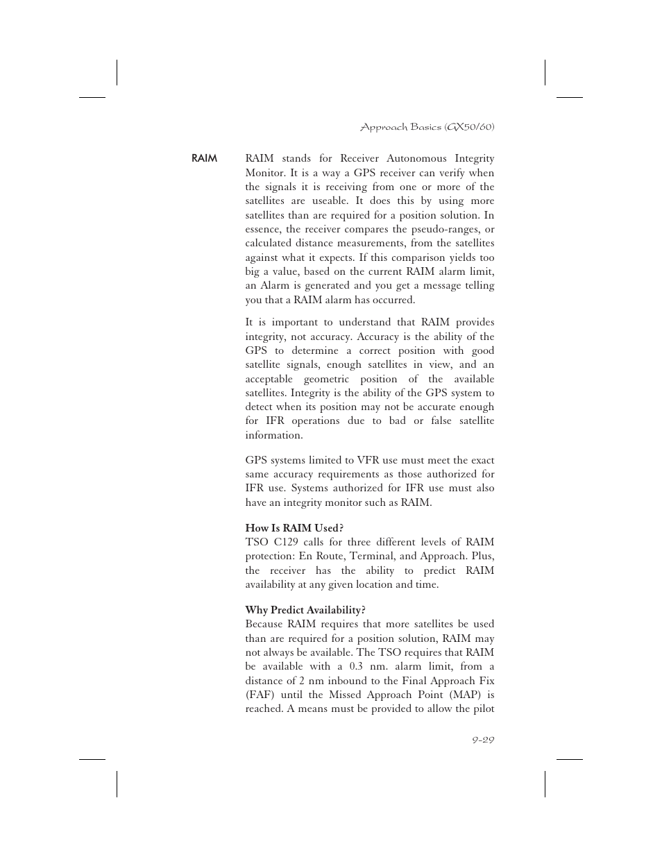 Raim 9-29, Raim -29 | Apollo 65 User Manual | Page 219 / 324