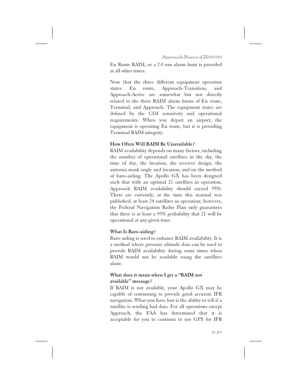 Baro-aiding 9-31 | Apollo 65 User Manual | Page 221 / 324