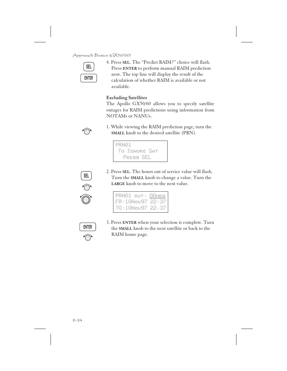 Exclude satellite 9-34 | Apollo 65 User Manual | Page 224 / 324