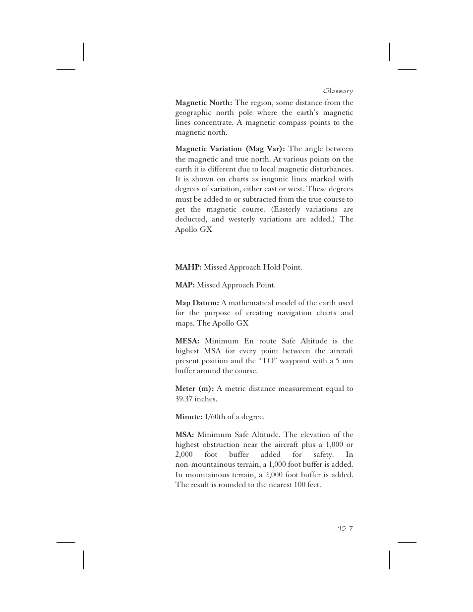 Apollo 65 User Manual | Page 309 / 324