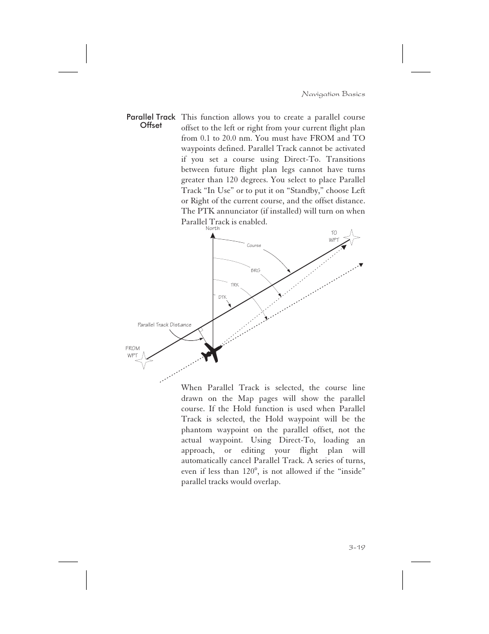 Parallel track offset 3-19, Hold 3-19, 3-30, 6-18, Parallel track 3-19, 3-21 | In use 3-19, Standby 3-19, Parallel track offset -19 | Apollo 65 User Manual | Page 57 / 324