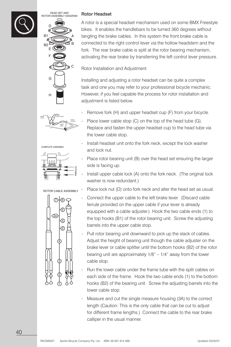 Rotor headset | Apollo Radius User Manual | Page 42 / 72