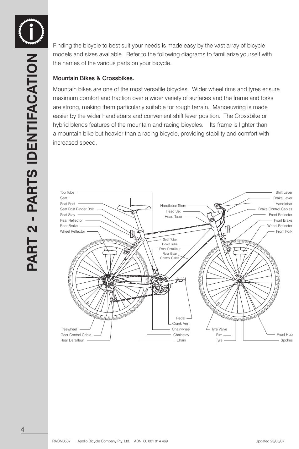 Mountain bikes & crossbikes | Apollo Radius User Manual | Page 6 / 72