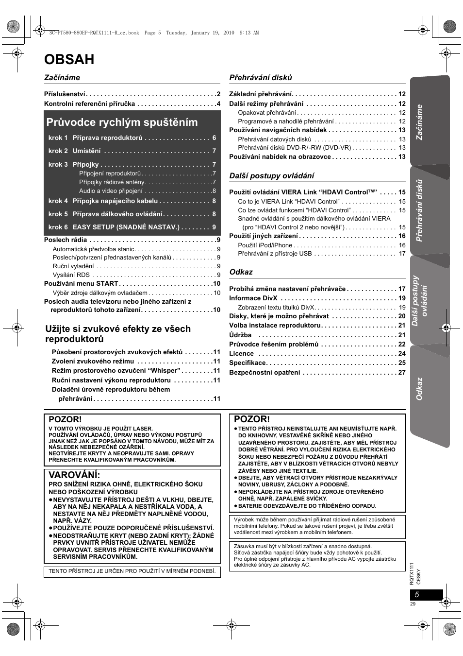 Panasonic SCPT880EP User Manual | Page 29 / 102