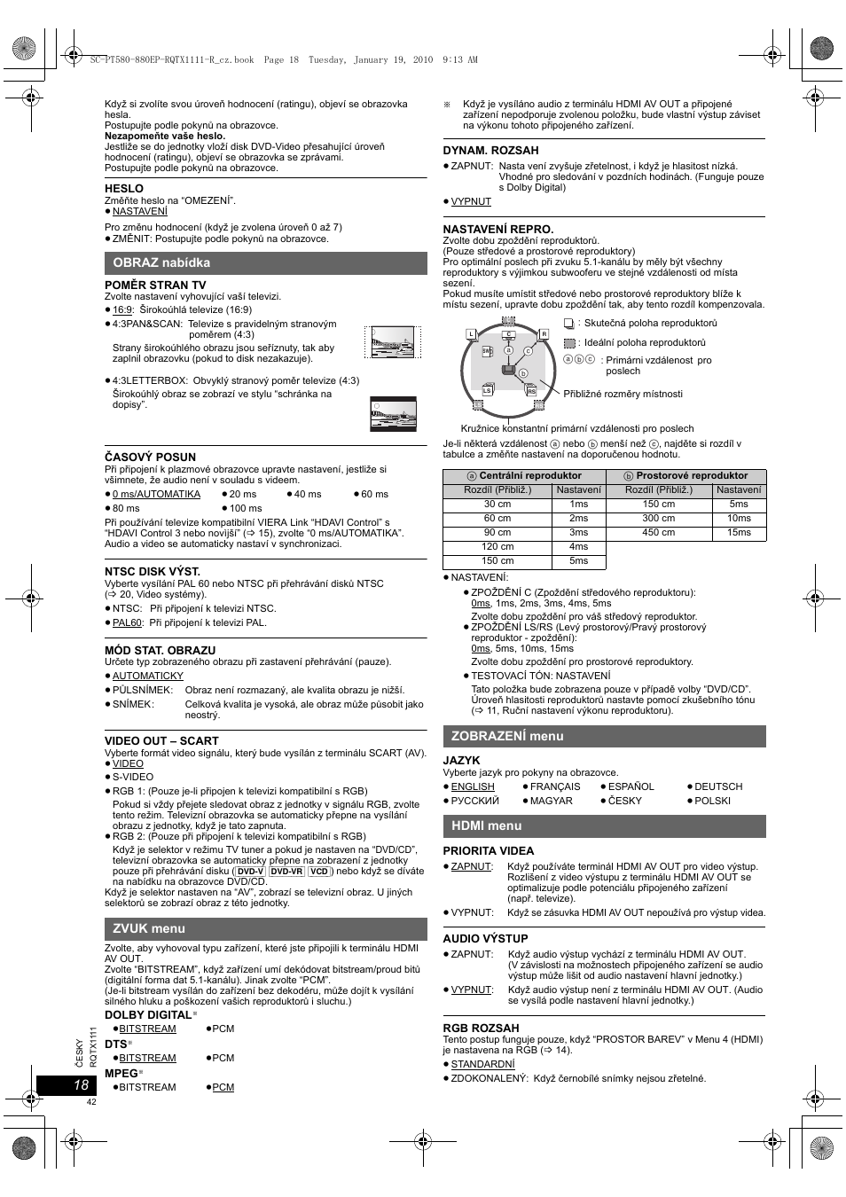 Panasonic SCPT880EP User Manual | Page 42 / 102