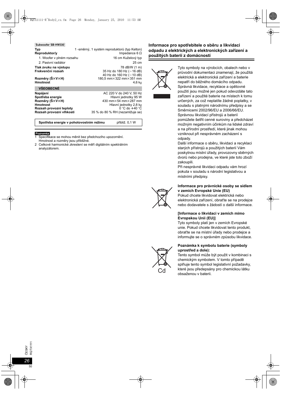 Panasonic SCPT880EP User Manual | Page 50 / 102