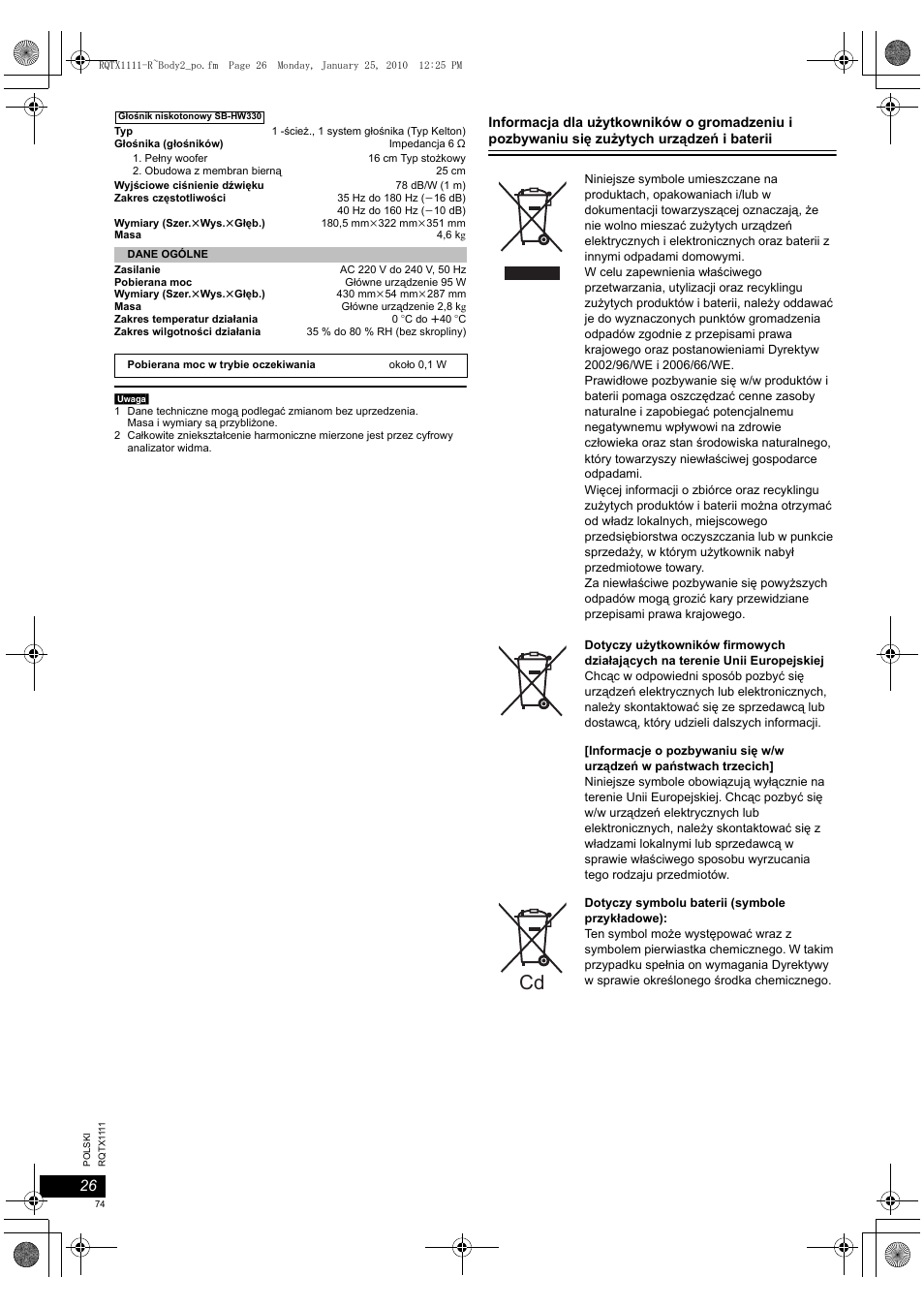 Panasonic SCPT880EP User Manual | Page 74 / 102