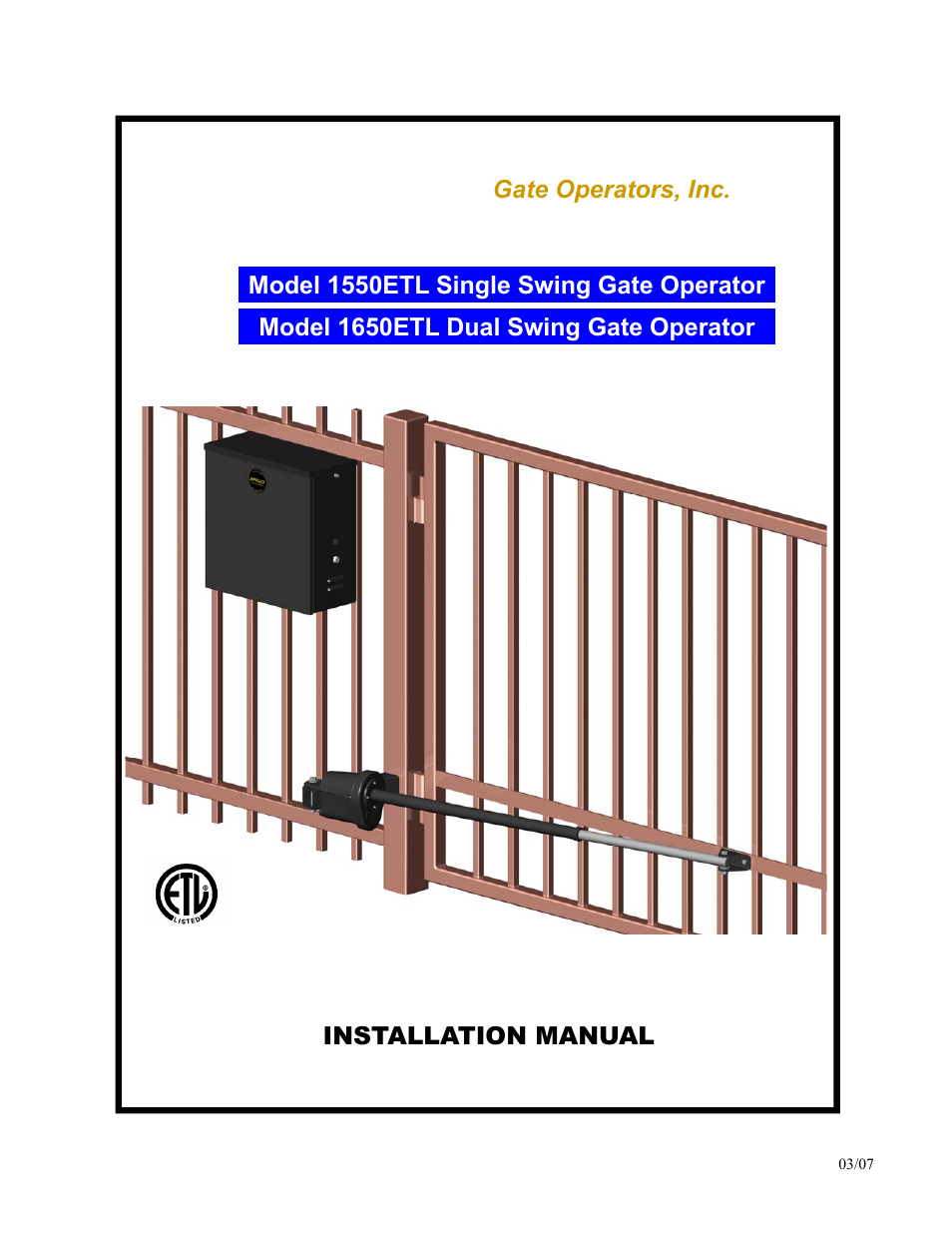 Apollo 1650ETL User Manual | 23 pages