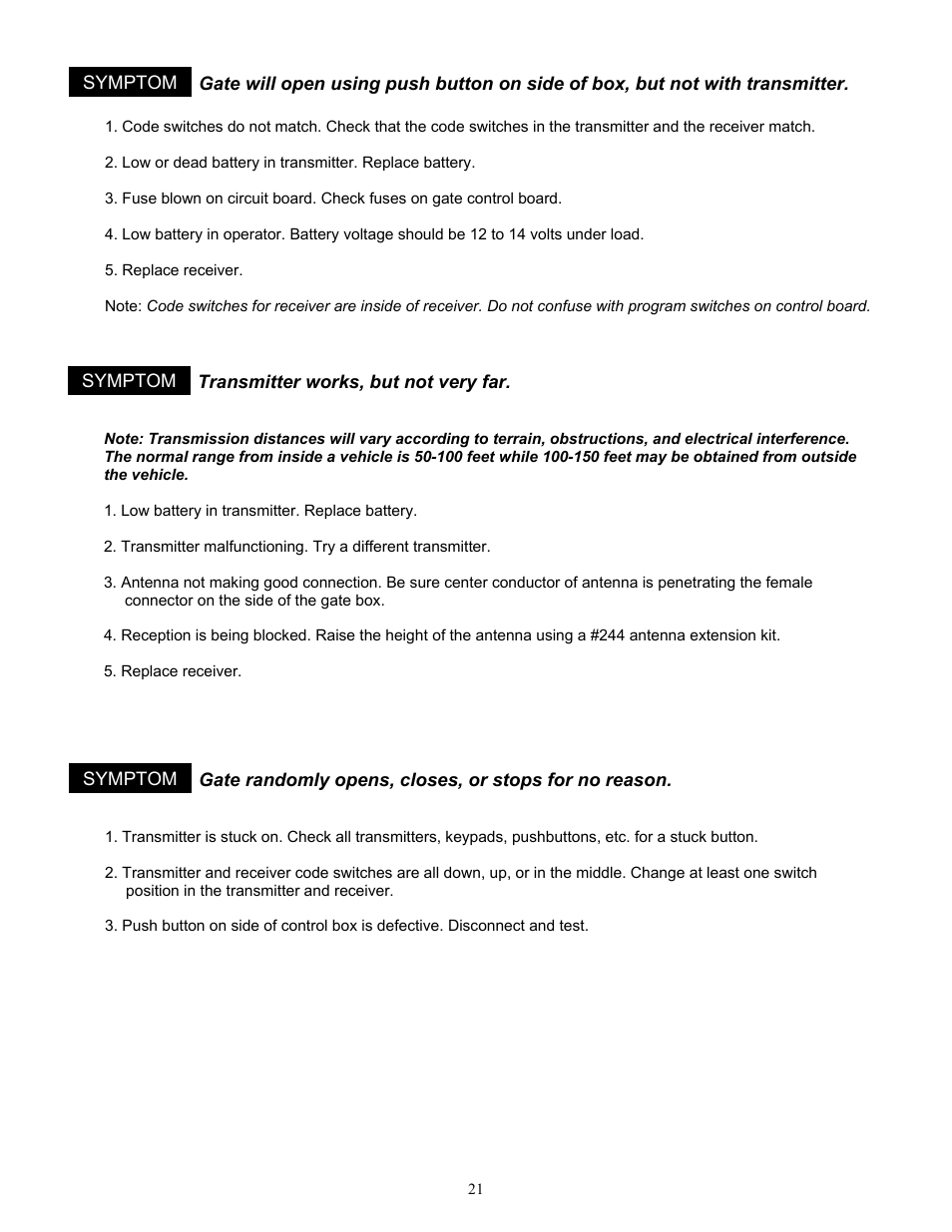 Apollo 1650ETL User Manual | Page 21 / 23