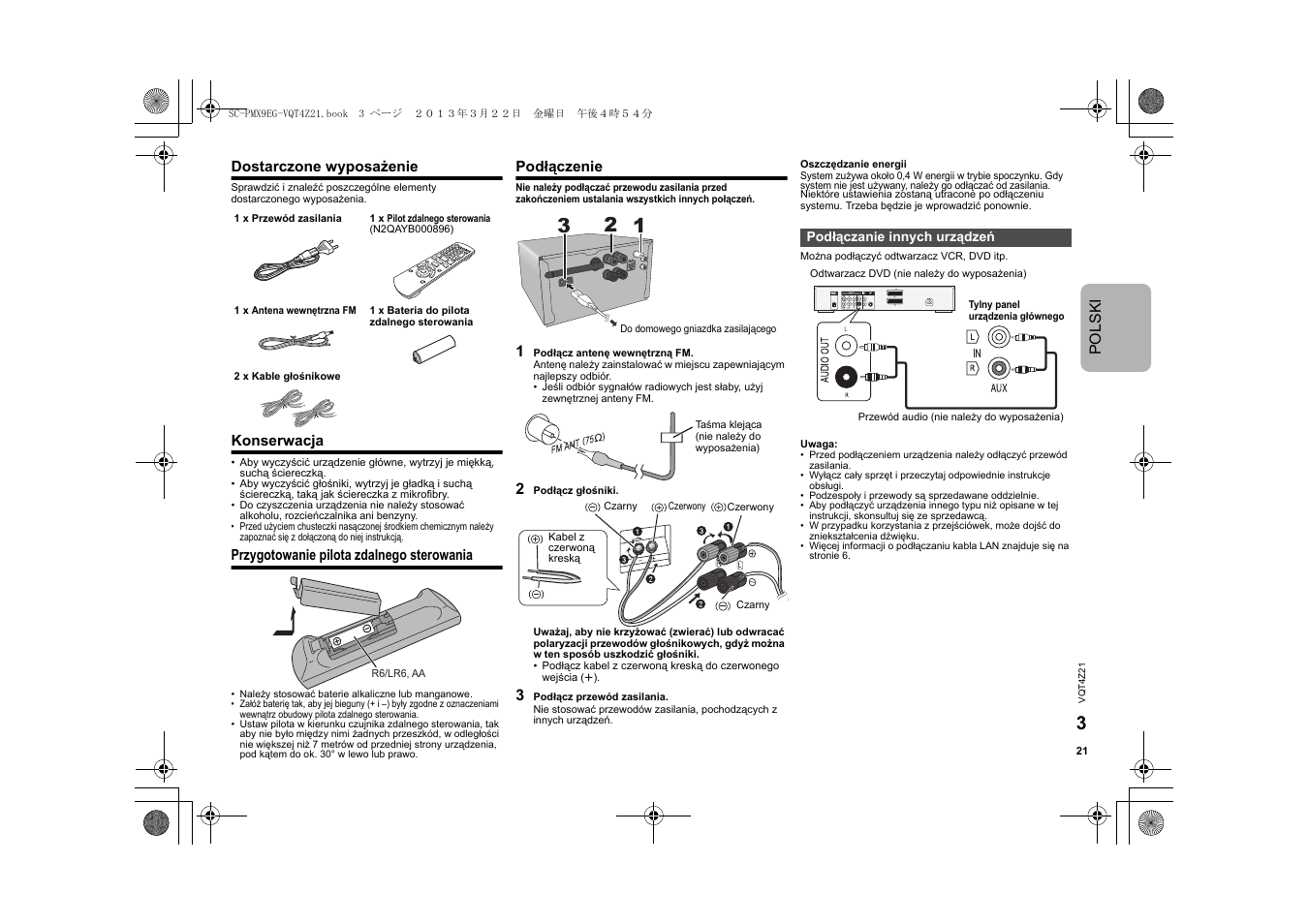 Panasonic SCPMX9EG User Manual | Page 21 / 76