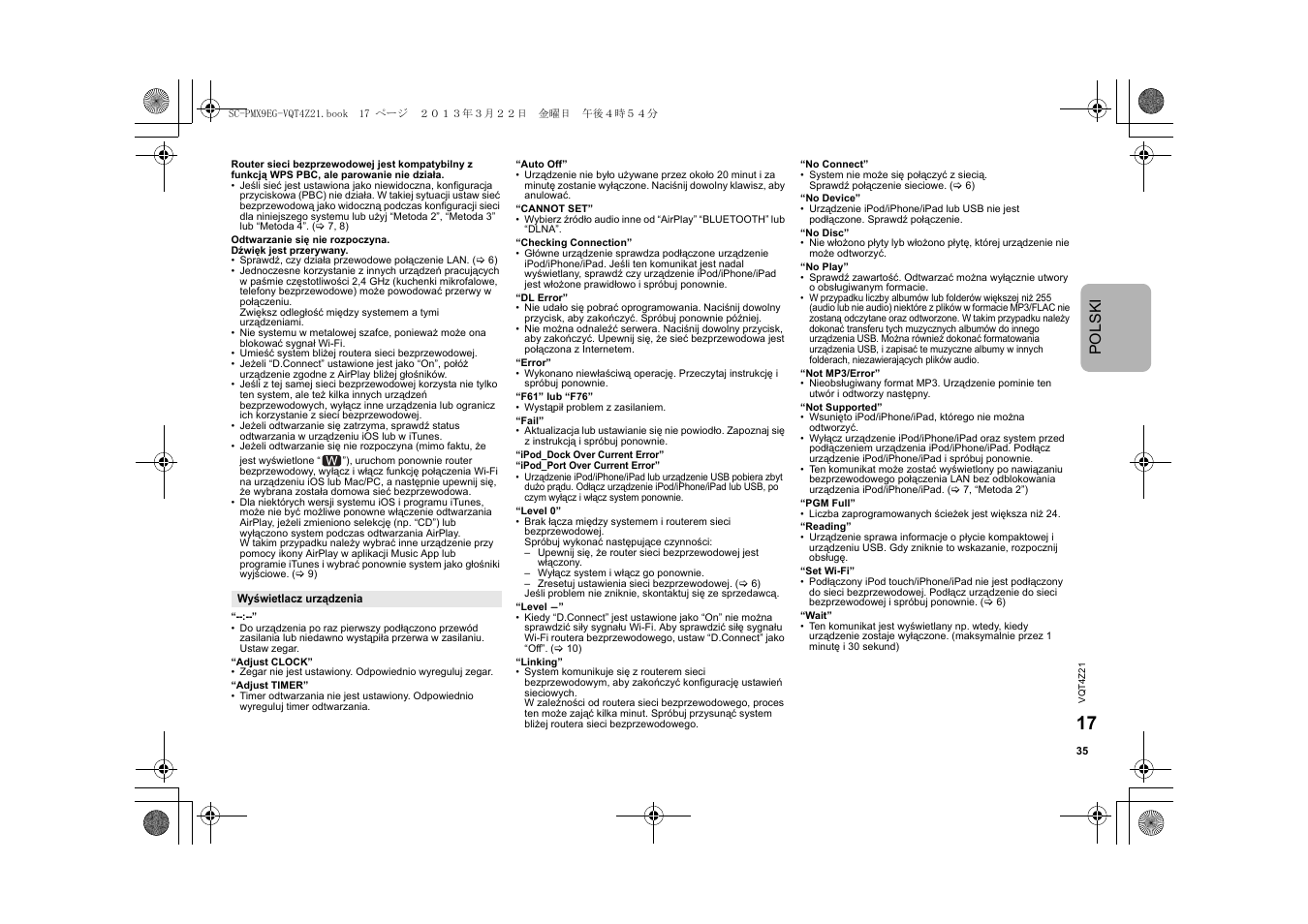 Pols ki | Panasonic SCPMX9EG User Manual | Page 35 / 76