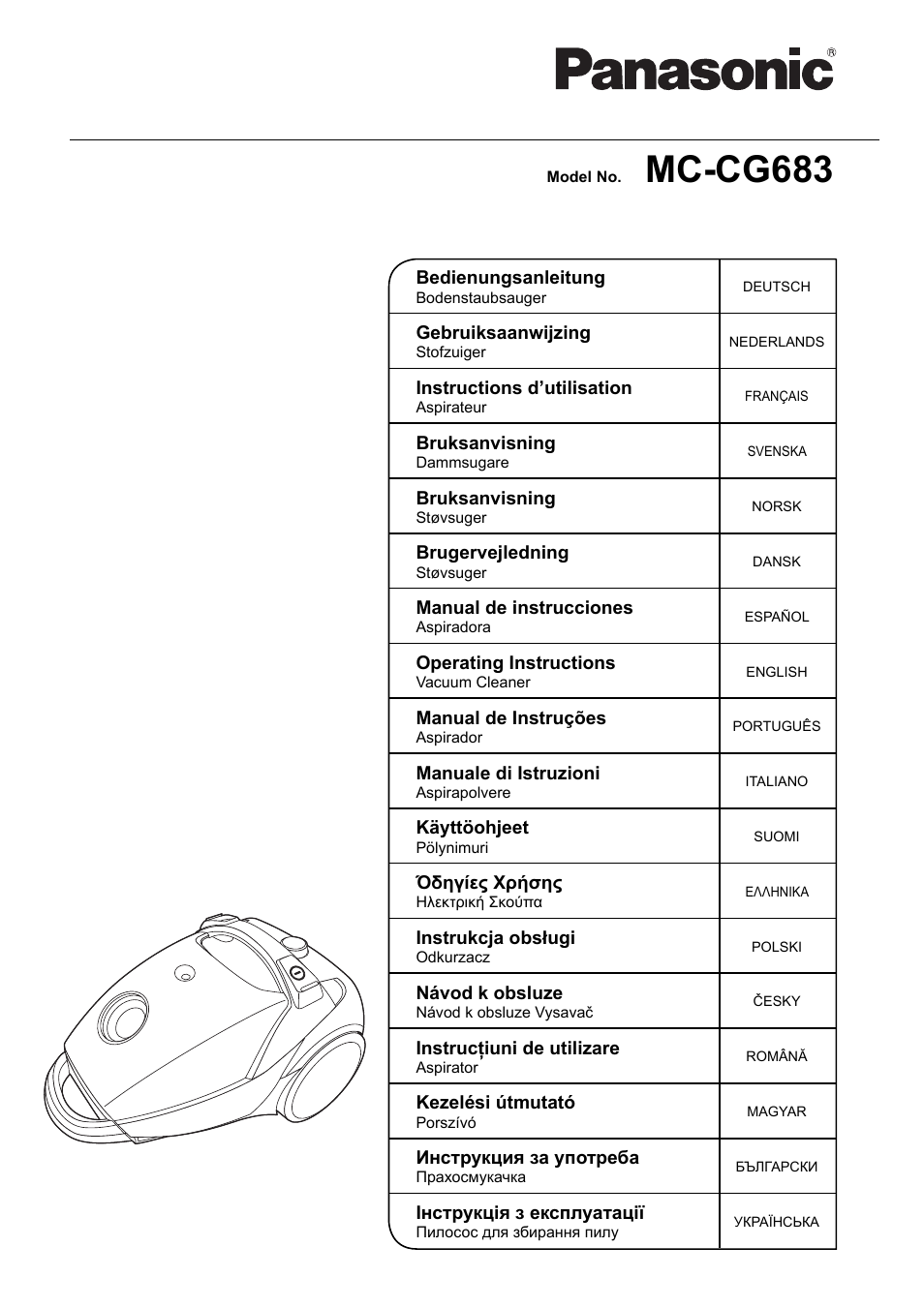 Panasonic MCCG683ZC79 User Manual | 48 pages