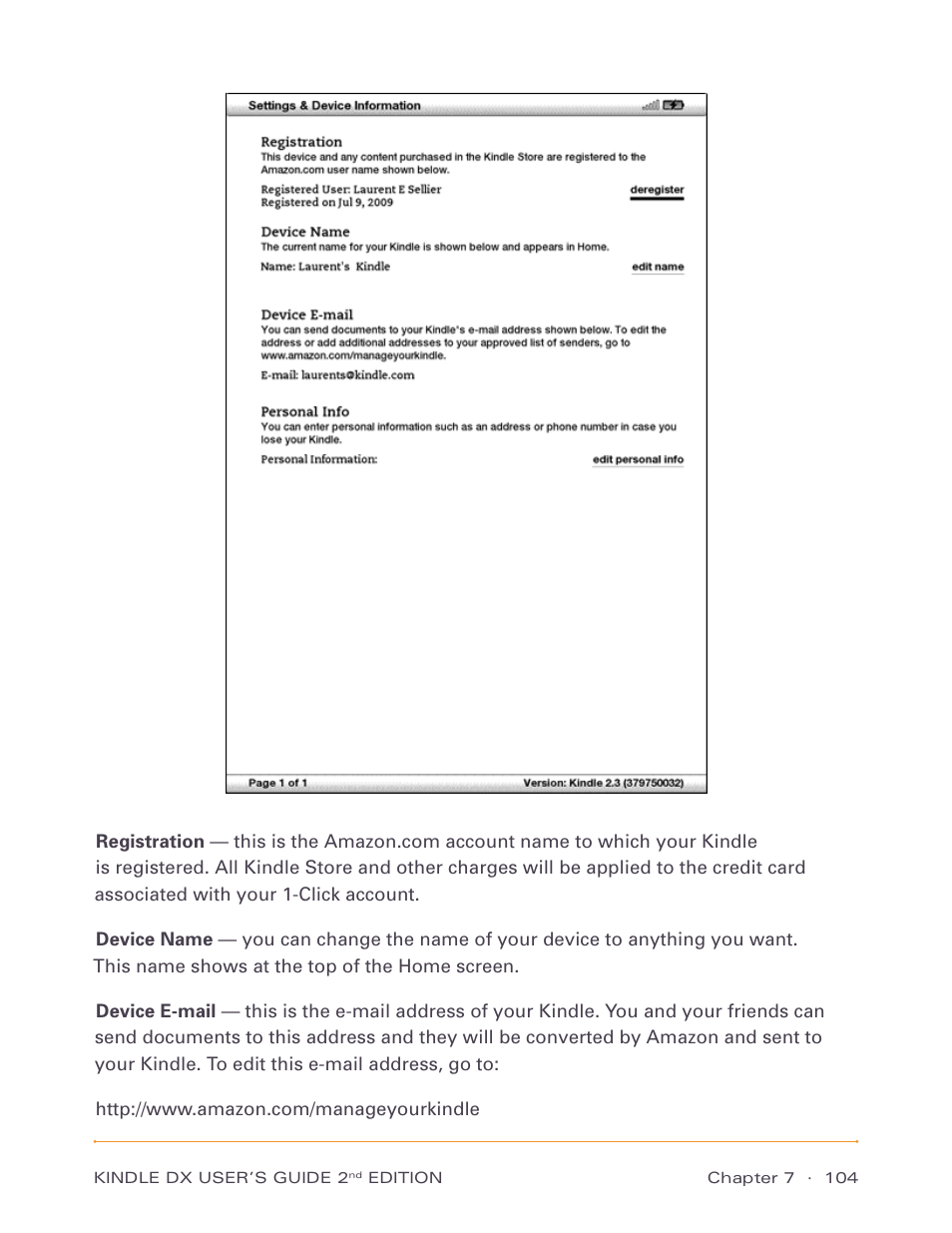 Amazon Technologies Kindle DX D00611 User Manual | Page 104 / 147