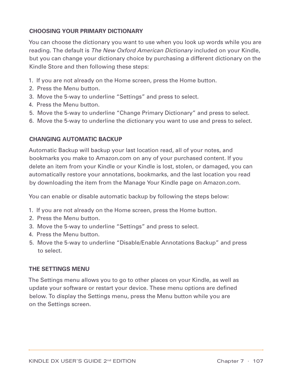 Amazon Technologies Kindle DX D00611 User Manual | Page 107 / 147