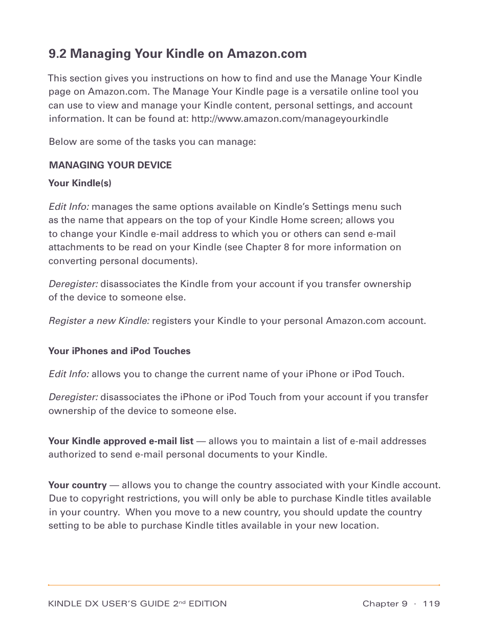 Amazon Technologies Kindle DX D00611 User Manual | Page 119 / 147