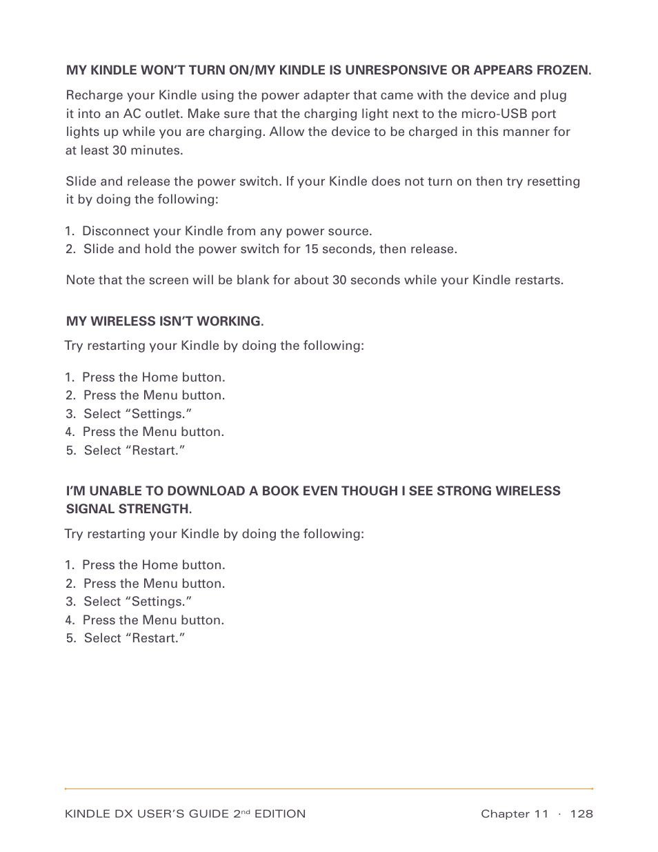 Amazon Technologies Kindle DX D00611 User Manual | Page 128 / 147