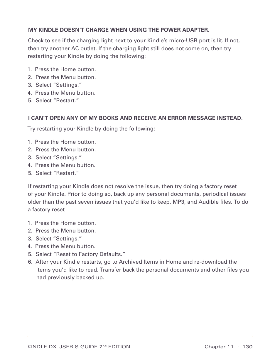 Amazon Technologies Kindle DX D00611 User Manual | Page 130 / 147