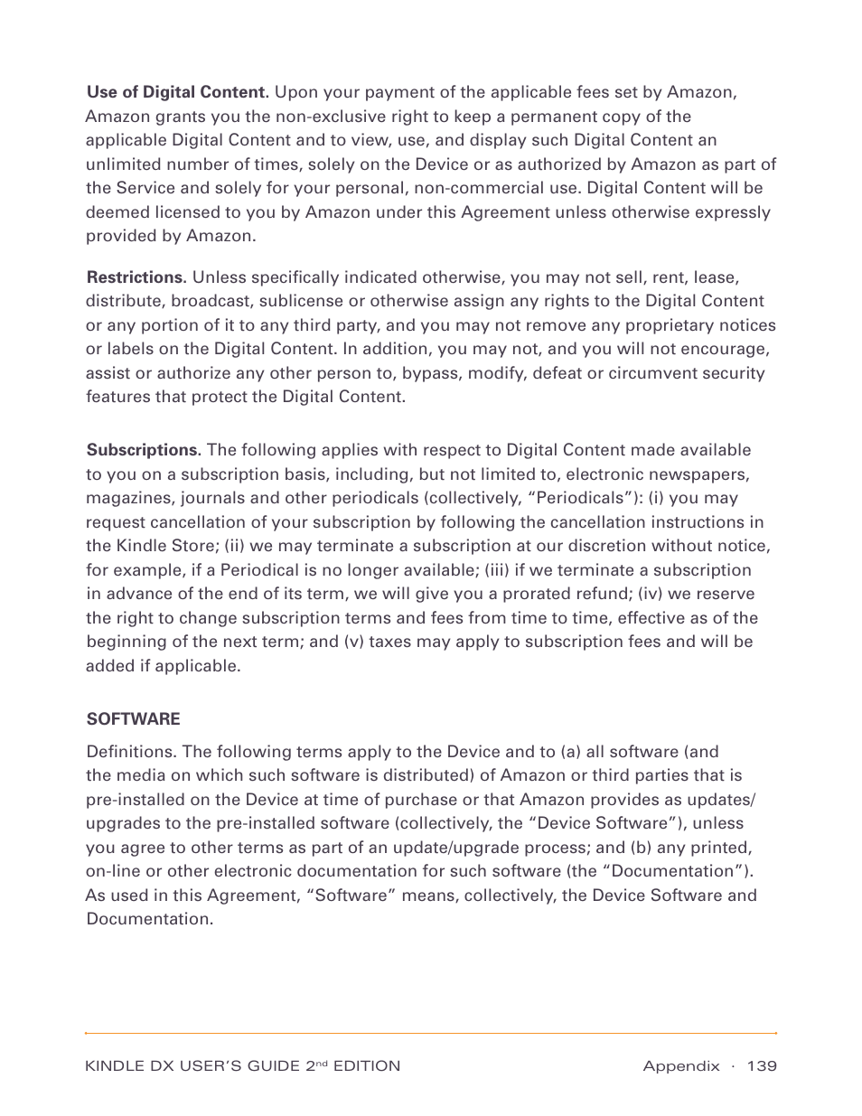 Amazon Technologies Kindle DX D00611 User Manual | Page 139 / 147