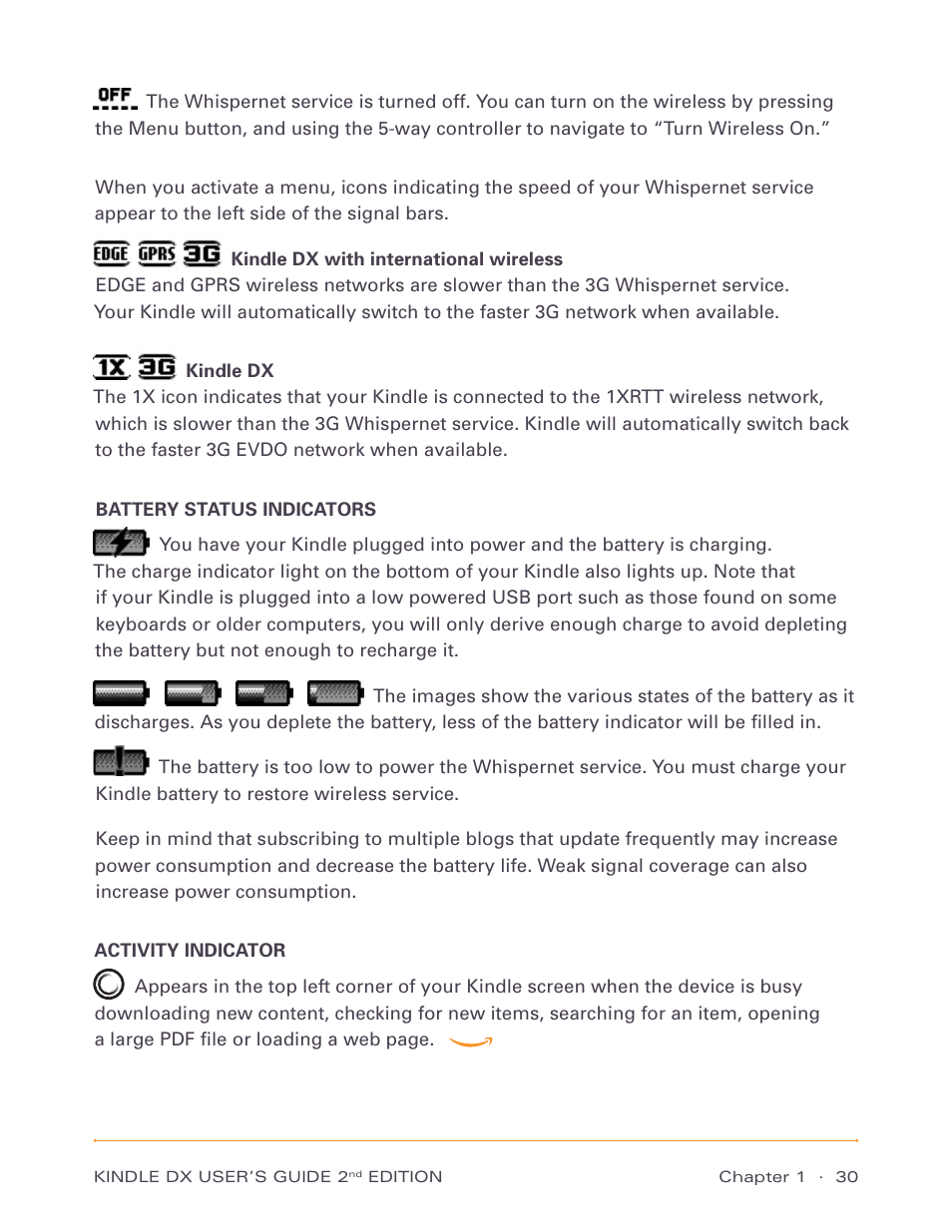 Amazon Technologies Kindle DX D00611 User Manual | Page 30 / 147