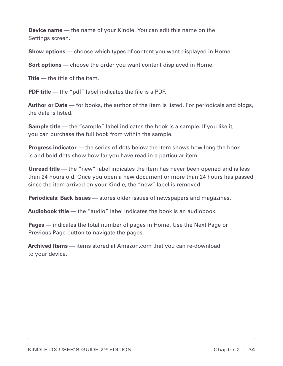 Amazon Technologies Kindle DX D00611 User Manual | Page 34 / 147