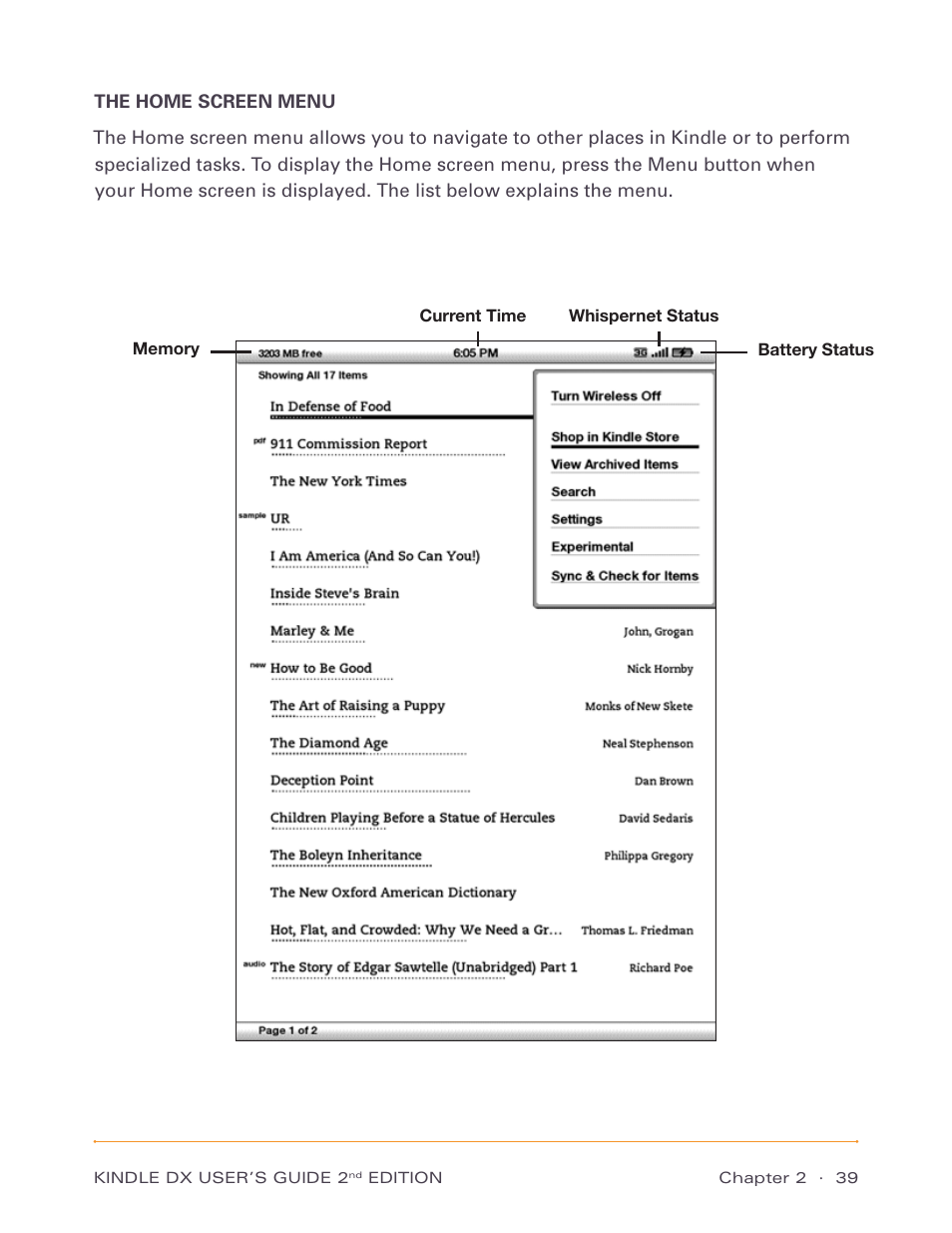 Amazon Technologies Kindle DX D00611 User Manual | Page 39 / 147
