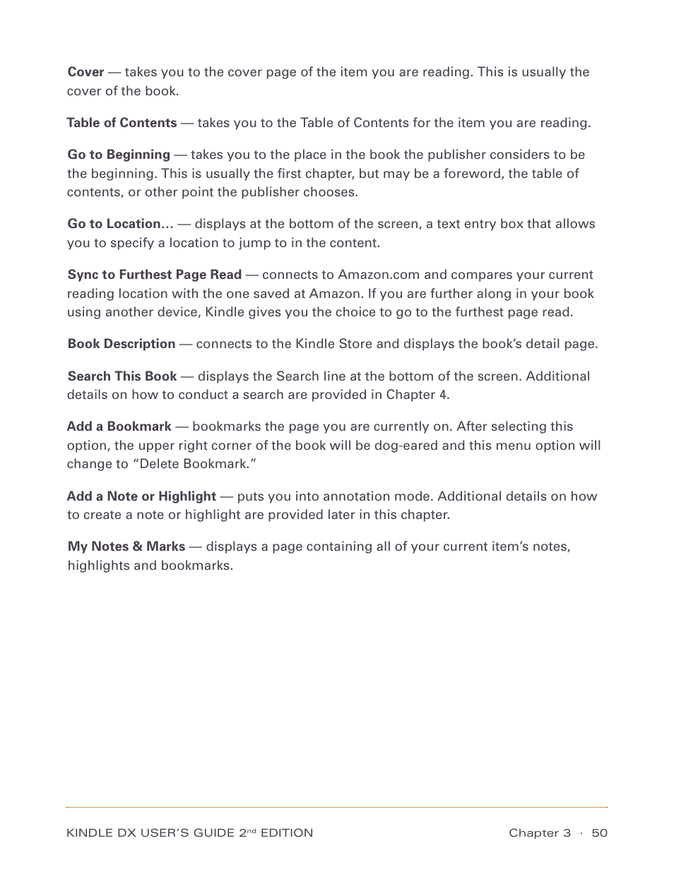 Amazon Technologies Kindle DX D00611 User Manual | Page 50 / 147
