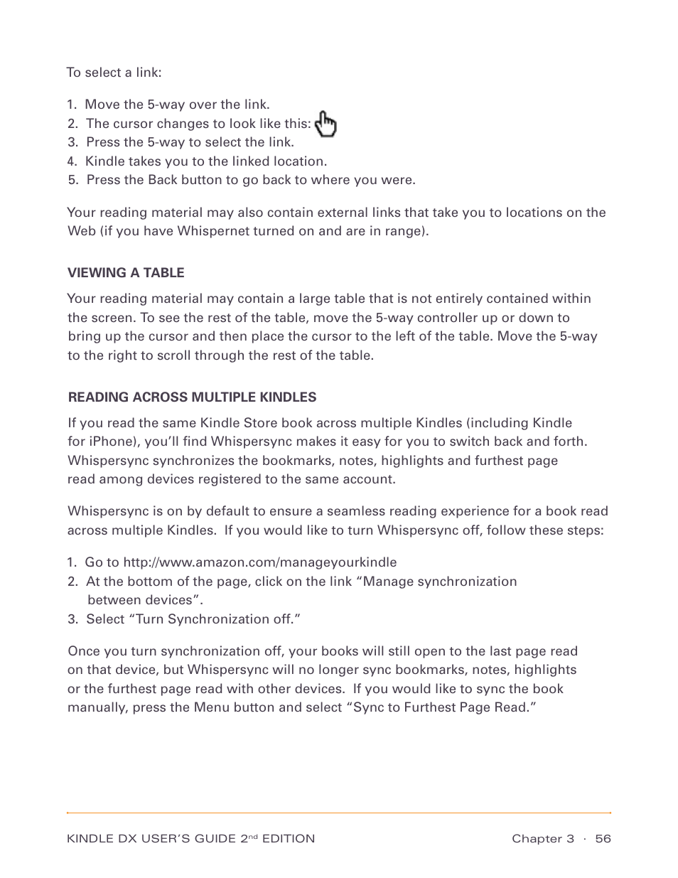 Amazon Technologies Kindle DX D00611 User Manual | Page 56 / 147