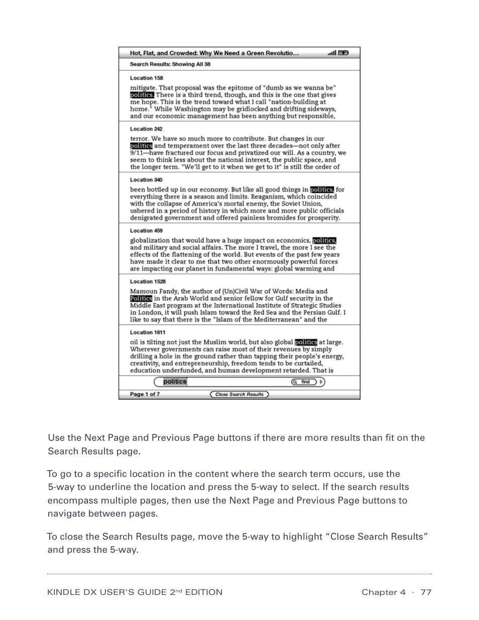 Amazon Technologies Kindle DX D00611 User Manual | Page 77 / 147
