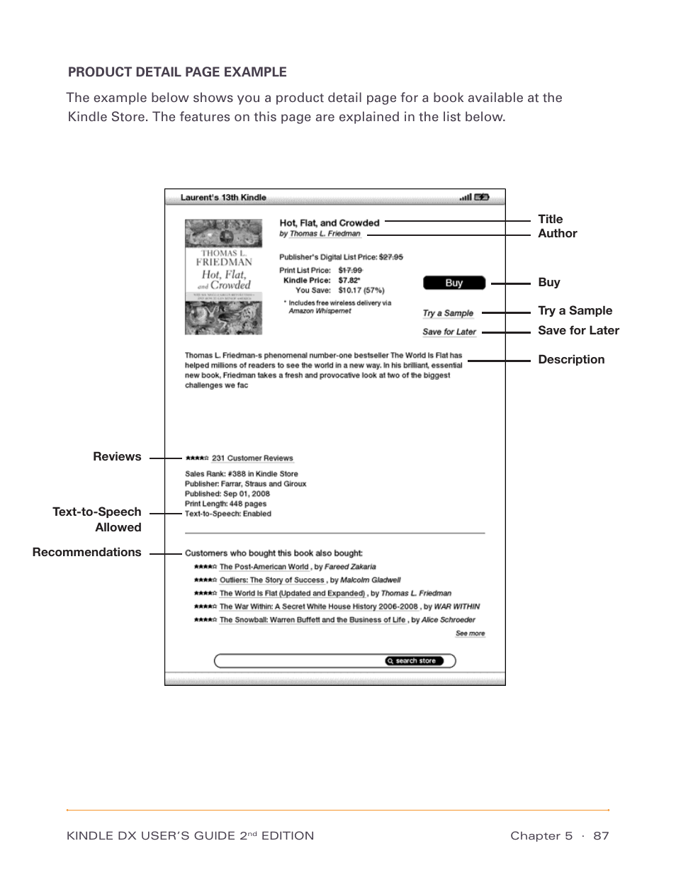 Amazon Technologies Kindle DX D00611 User Manual | Page 87 / 147