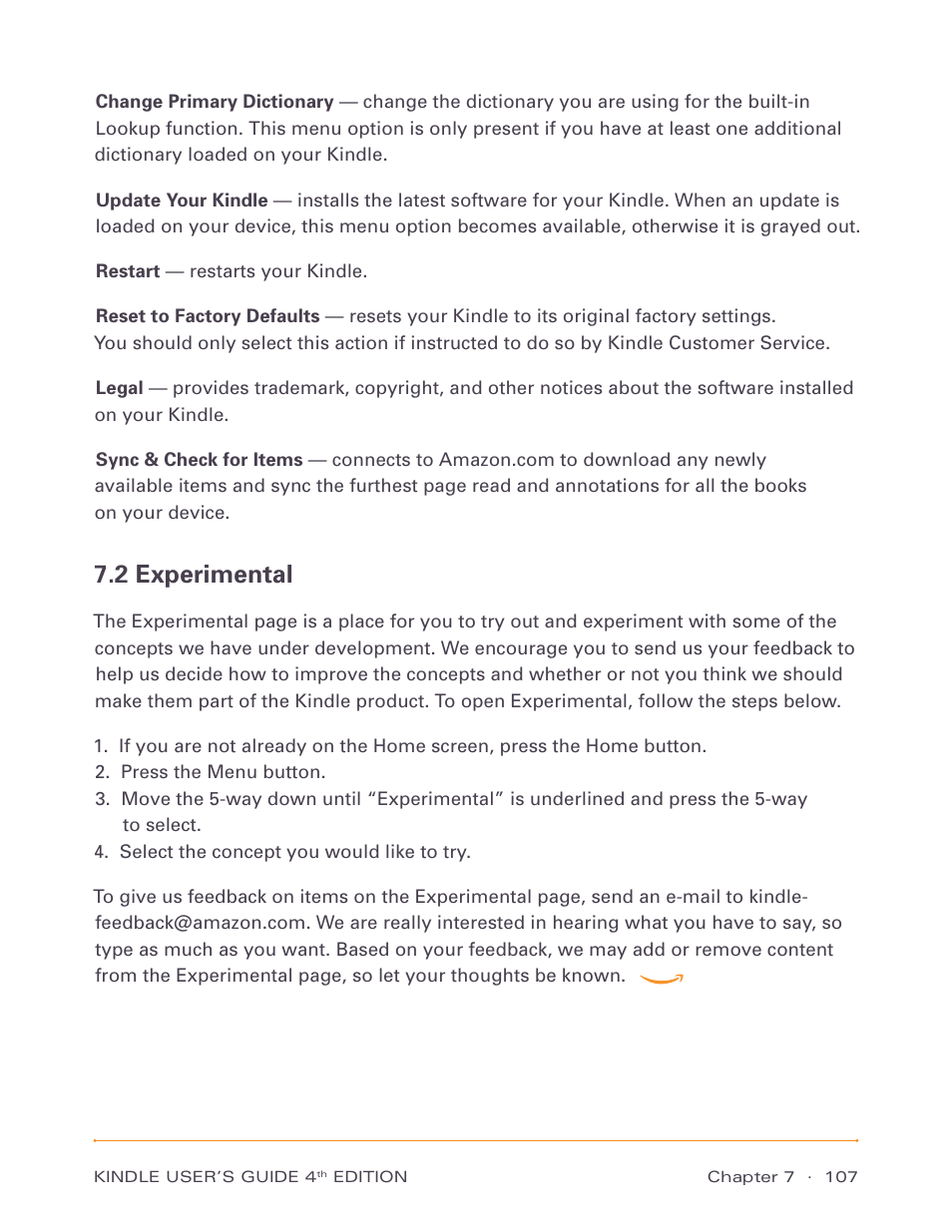 2 experimental | Amazon Technologies Kindle D00511 User Manual | Page 107 / 145