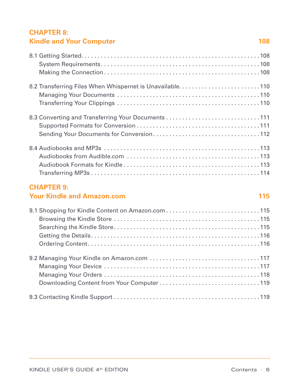 Amazon Technologies Kindle D00511 User Manual | Page 6 / 145