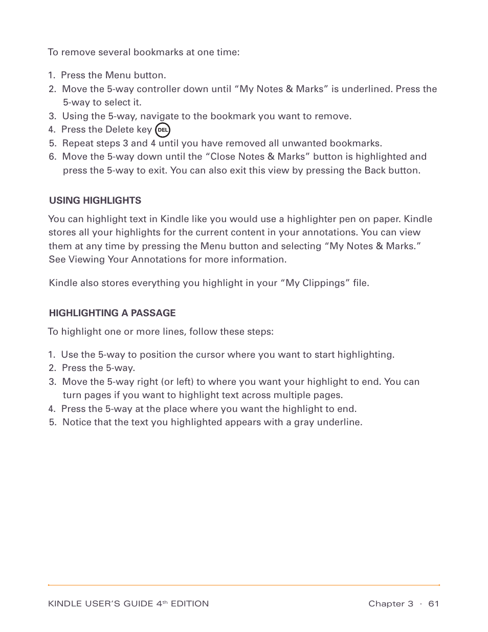 Using highlights | Amazon Technologies Kindle D00511 User Manual | Page 61 / 145
