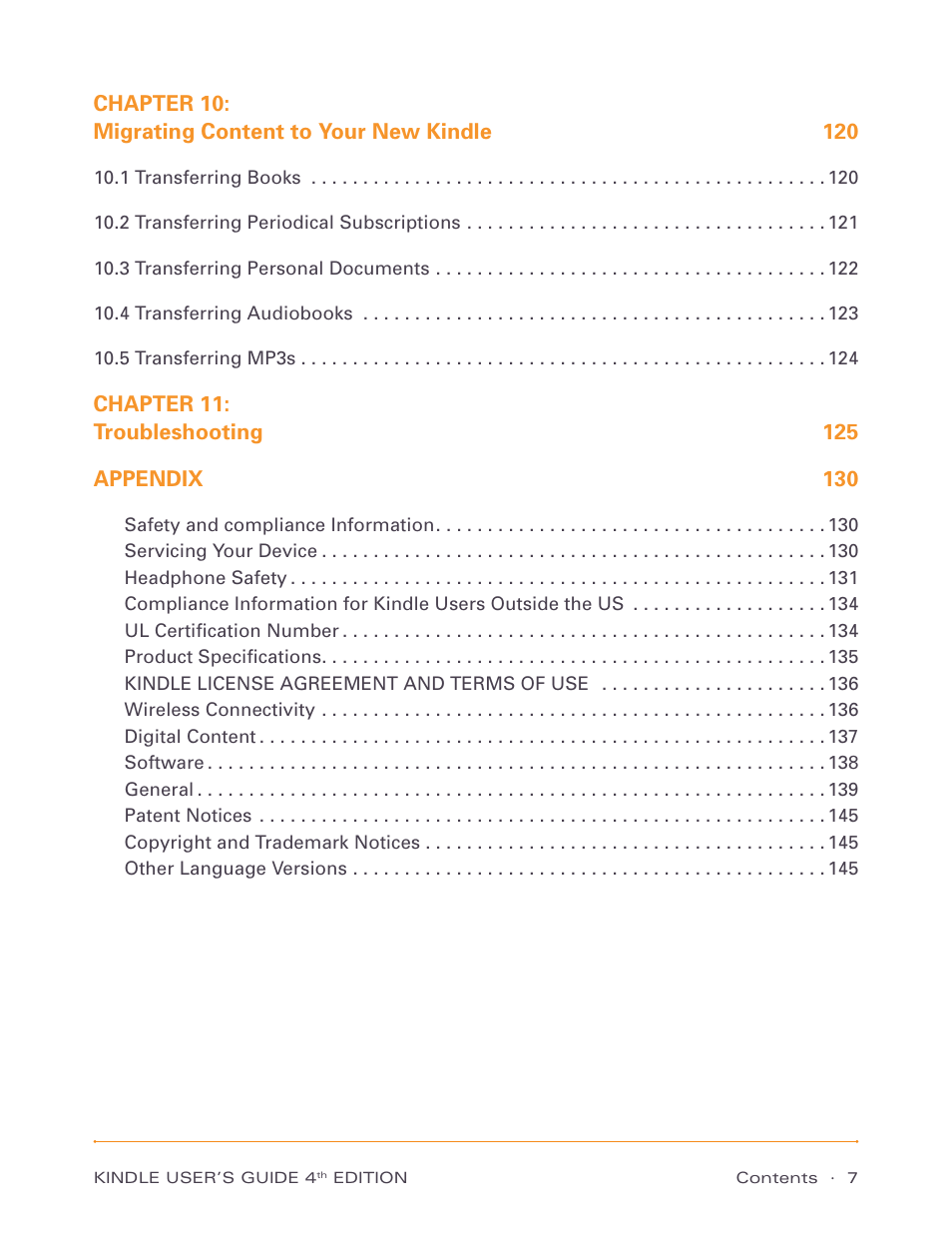 Amazon Technologies Kindle D00511 User Manual | Page 7 / 145