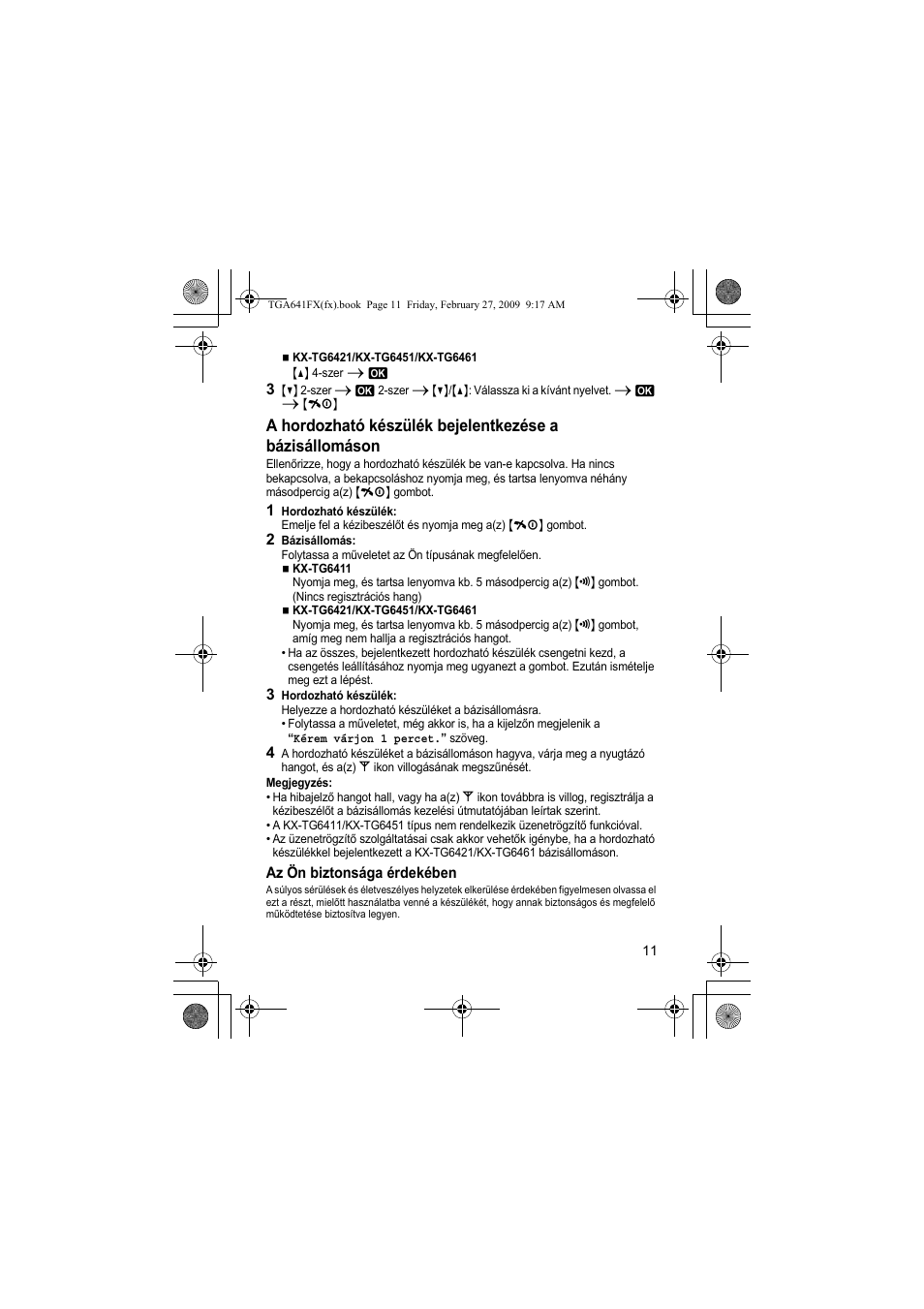 Panasonic KXTGA641FX User Manual | Page 11 / 36