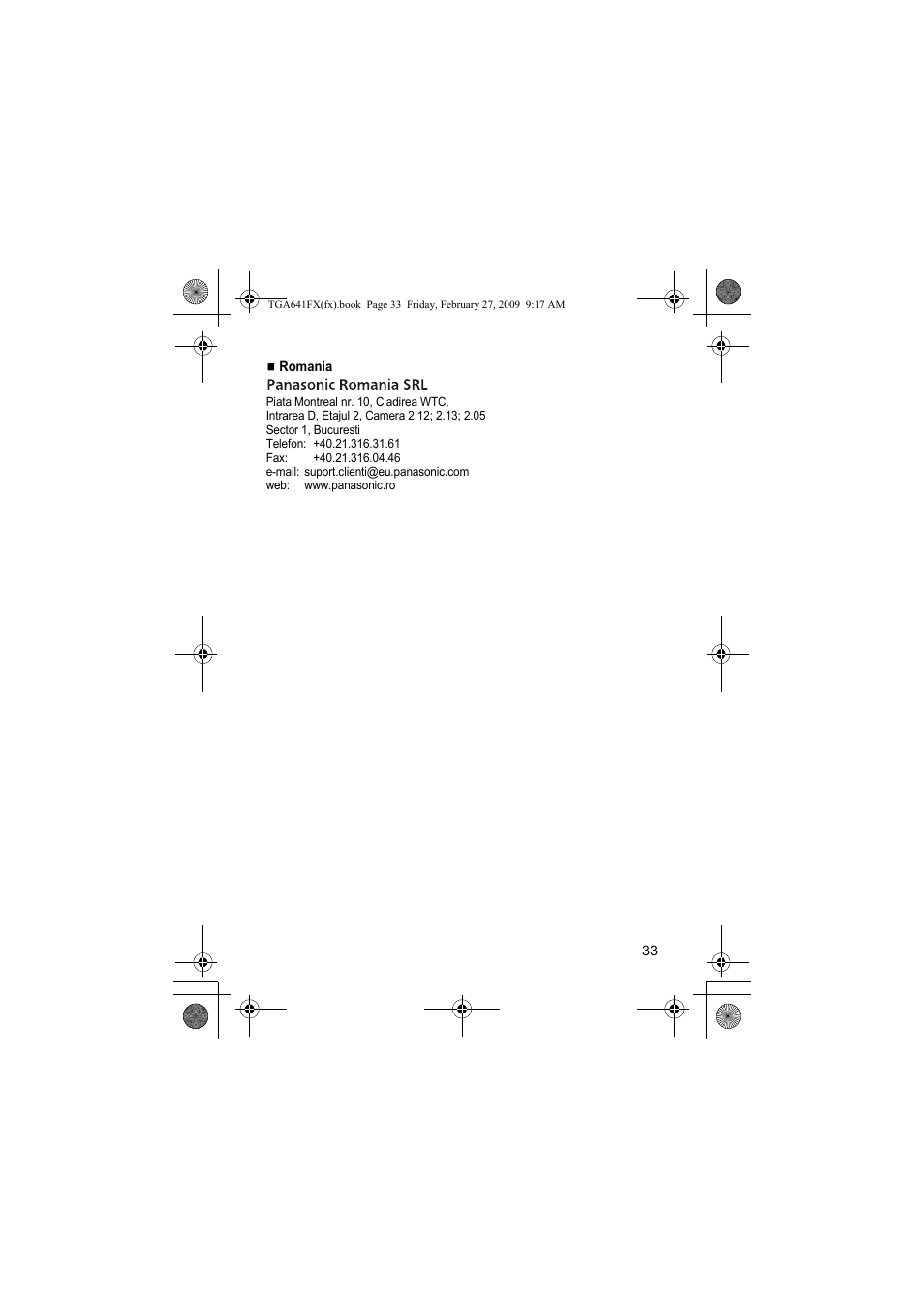 Panasonic KXTGA641FX User Manual | Page 33 / 36