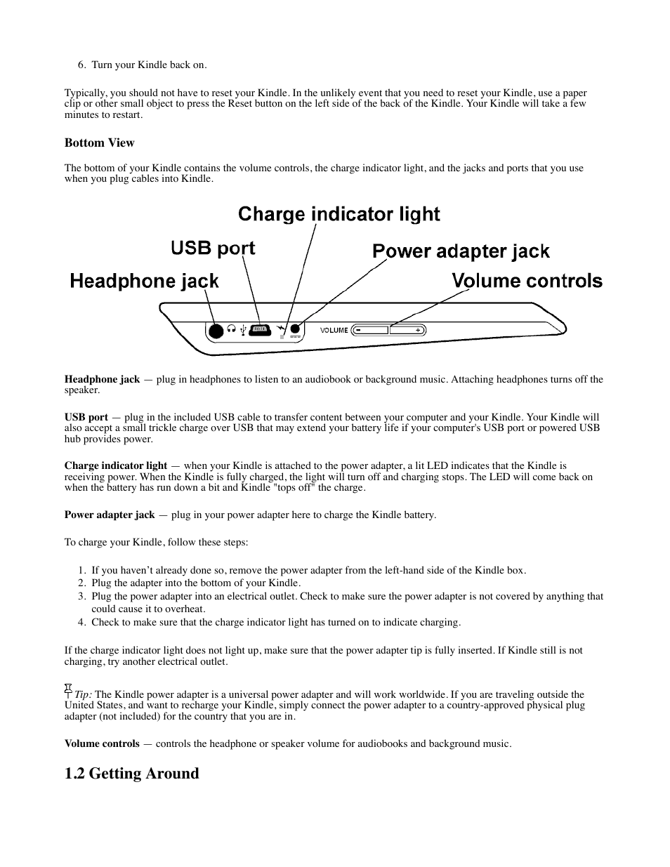 2 getting around | Amazon Technologies Kindle D00111 User Manual | Page 16 / 89