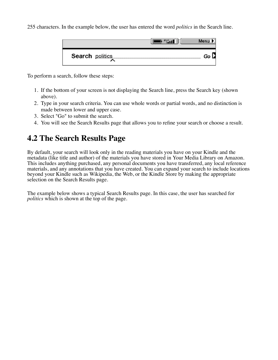 2 the search results page | Amazon Technologies Kindle D00111 User Manual | Page 48 / 89