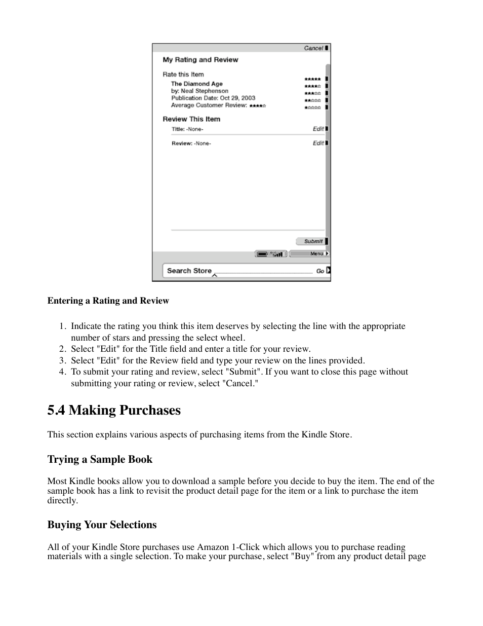 4 making purchases | Amazon Technologies Kindle D00111 User Manual | Page 61 / 89