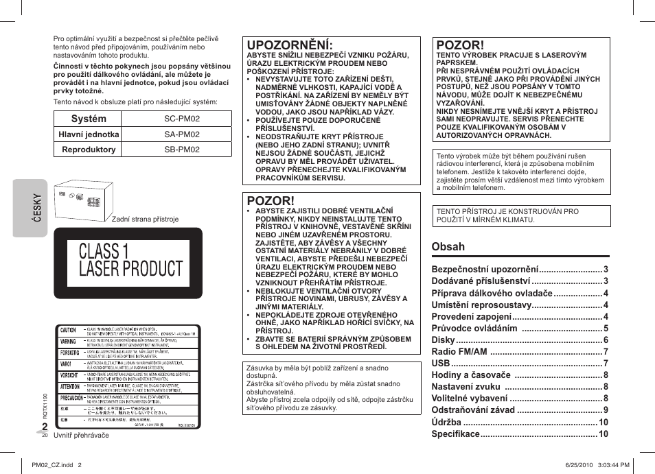 Panasonic SCPM02EP User Manual | Page 20 / 48