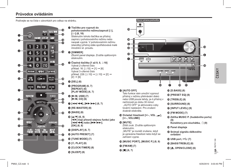 Průvodce ovládáním | Panasonic SCPM02EP User Manual | Page 23 / 48