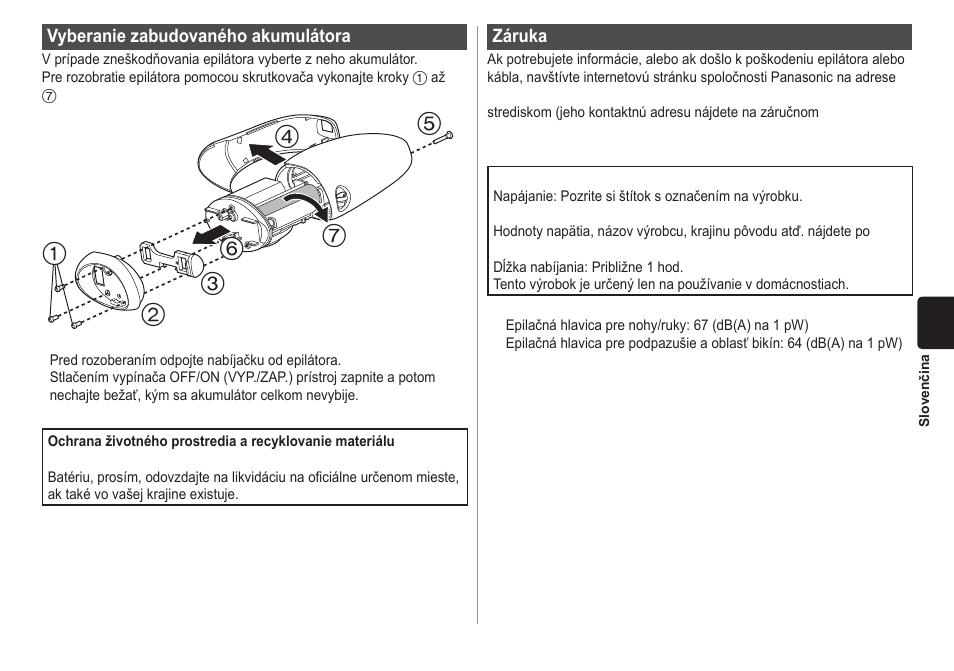 Panasonic ESWD70 User Manual | Page 111 / 138