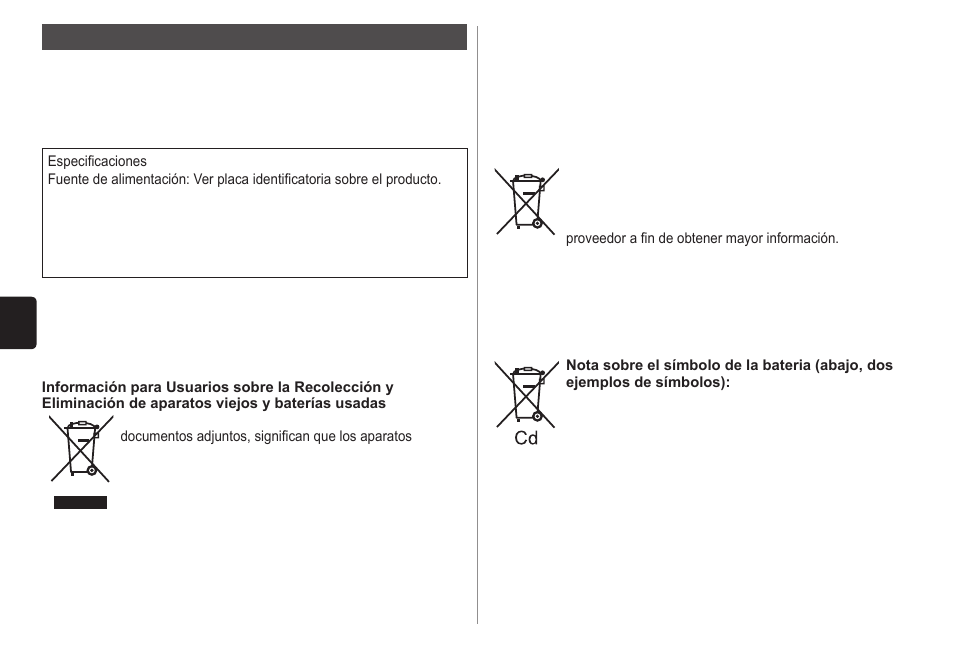 Garantía | Panasonic ESWD70 User Manual | Page 42 / 138