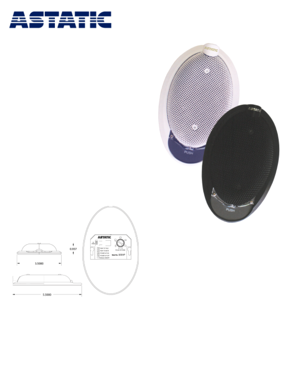 Astatic 930VPW User Manual | 2 pages